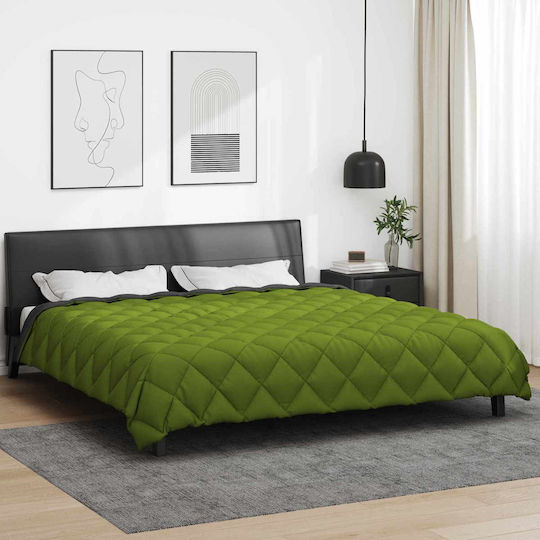 vidaXL Husă de Pilotă Super Dublă 220x240 Green, Anthracite