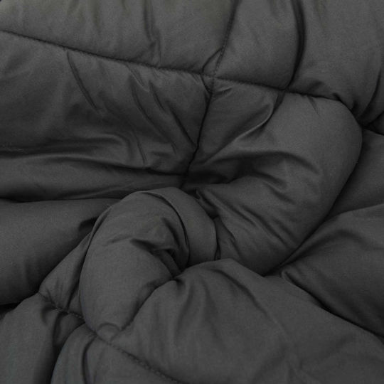 vidaXL Husă de Pilotă Super Dublă 220x200 Black, Anthracite