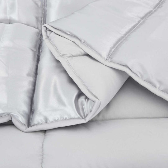 vidaXL Υπέρδιπλη 240x260cm Ασημί