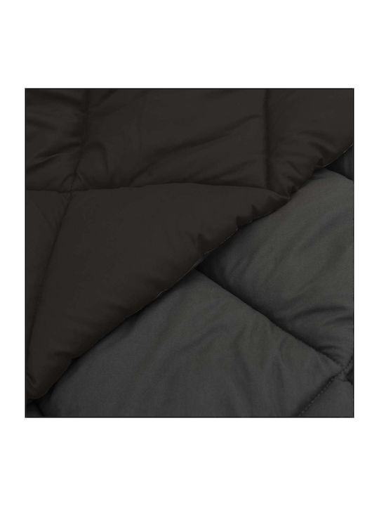vidaXL Плик за Завивка Единичен 135x200 Black, Anthracite