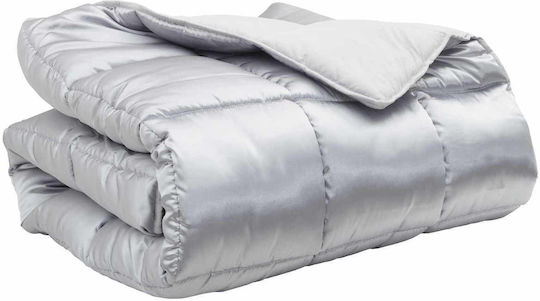 vidaXL Duvet Cover Double 200x200 Silver