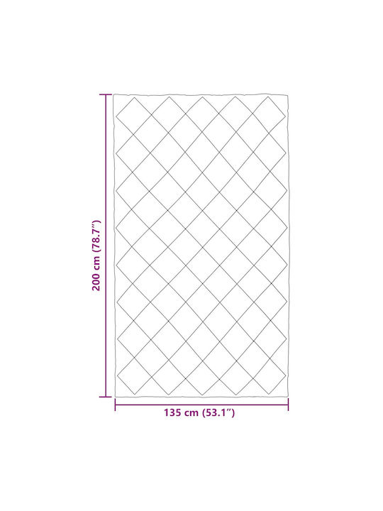 vidaXL Плик за Завивка Единичен 135x200 Зелен