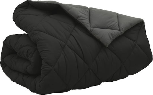 vidaXL Bettbezug Doppelbett 200x200 Black, Anthracite