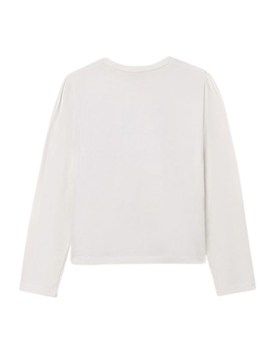 Kids' Shirt Long Sleeve Cream-leather