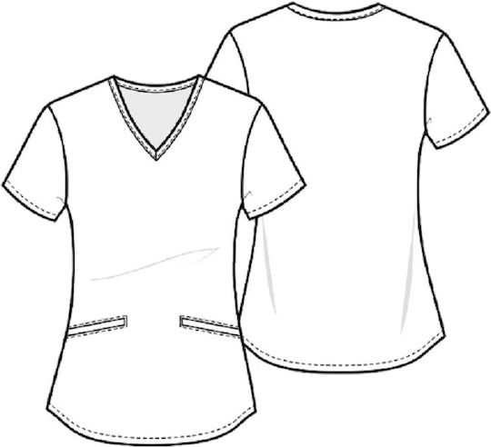 Cherokee TF737 Female Medical Blouse Multicolour