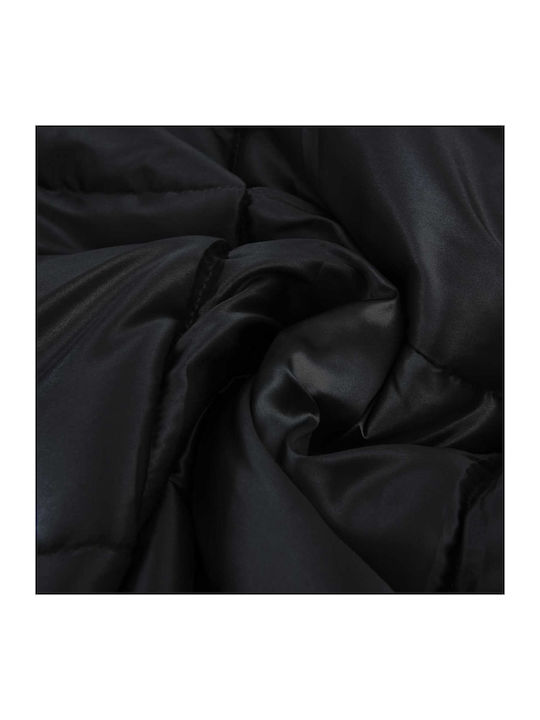 vidaXL Double Blanket 200x240cm Black