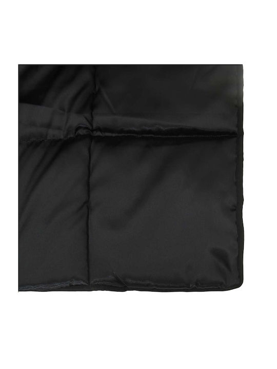 vidaXL Double Blanket 200x240cm Black