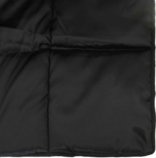 vidaXL Κουβέρτα Καναπέ 135x200εκ. Μαύρο