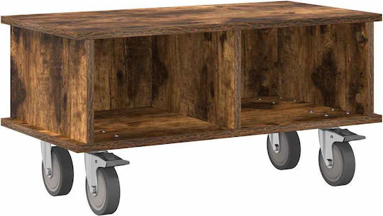 TV-Ständer mit Rädern Rauchfaust Eiche M68.5xTiefe35xHöhe35cm