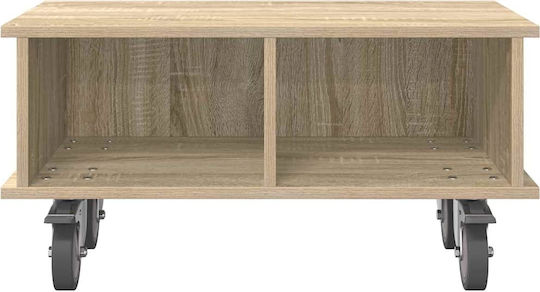 TV Stand with Wheels Sonoma Oak M68.5xD35xH35cm