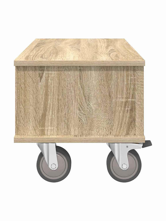TV-Ständer mit Räder Sonoma Eiche M68.5xTiefe35xHöhe35cm