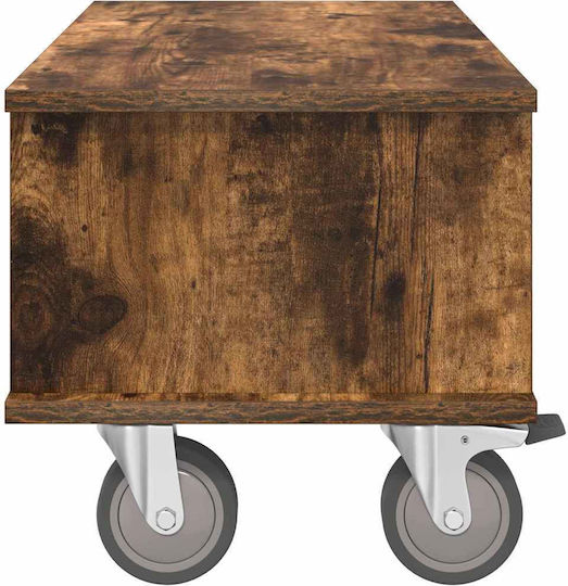 TV-Ständer mit Rädern Rauchfaust Eiche M68.5xTiefe35xHöhe35cm