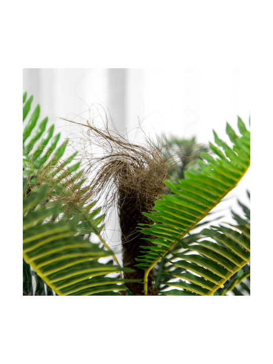 Homcom Artificial Palm Plant 18 Leaves Pot Height 85 cm Green Indoor 830-679v00gn