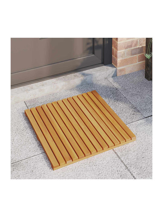 vidaXL Non-Slip Bath Mat Wooden 42025255 Coffee 50x50cm