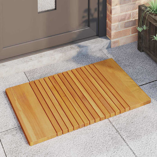 vidaXL Bath Mat Wooden 42025264 Coffee 59x40cm