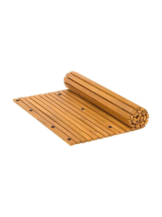 vidaXL Bath Mat Wooden 42025253 Coffee 100x60cm