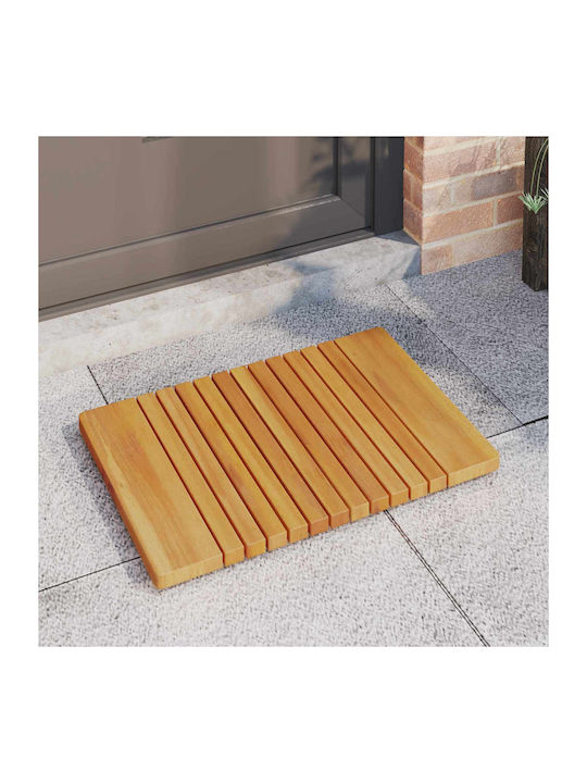 vidaXL Bath Mat Wooden 42025262 Coffee 59x40cm
