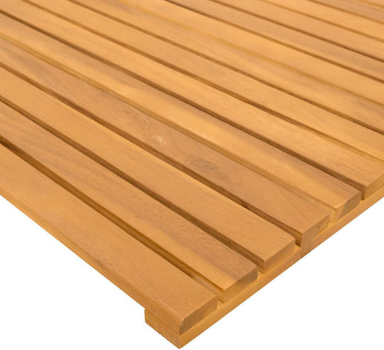 vidaXL Covoraș de Baie din Lemn 42025257 Maro 100x55cm