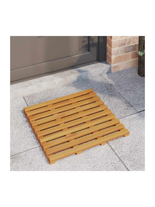 vidaXL Non-Slip Bath Mat Wooden 42025259 Coffee 100x53cm