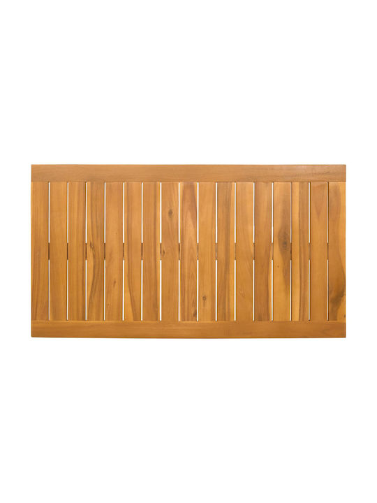 vidaXL Bath Mat Wooden 42025269 Coffee 100x55cm