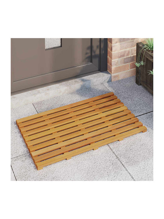 vidaXL Non-Slip Bath Mat Wooden 42025260 Coffee 100x53cm
