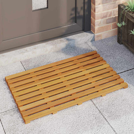 vidaXL Non-Slip Bath Mat Wooden 42025260 Coffee 100x53cm