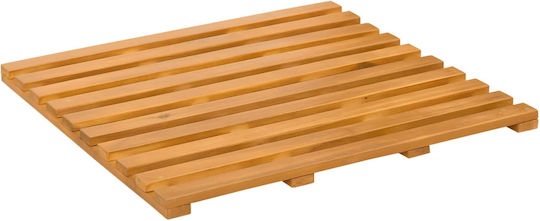 vidaXL Non-Slip Bath Mat Wooden 42025259 Coffee 100x53cm
