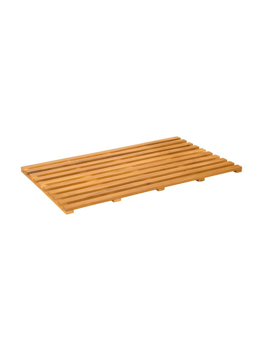 vidaXL Non-Slip Bath Mat Wooden 42025260 Coffee 100x53cm
