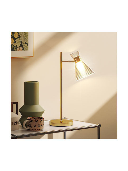 HomCom Decorative Lamp Flower with Socket for Bulb E27 Gold