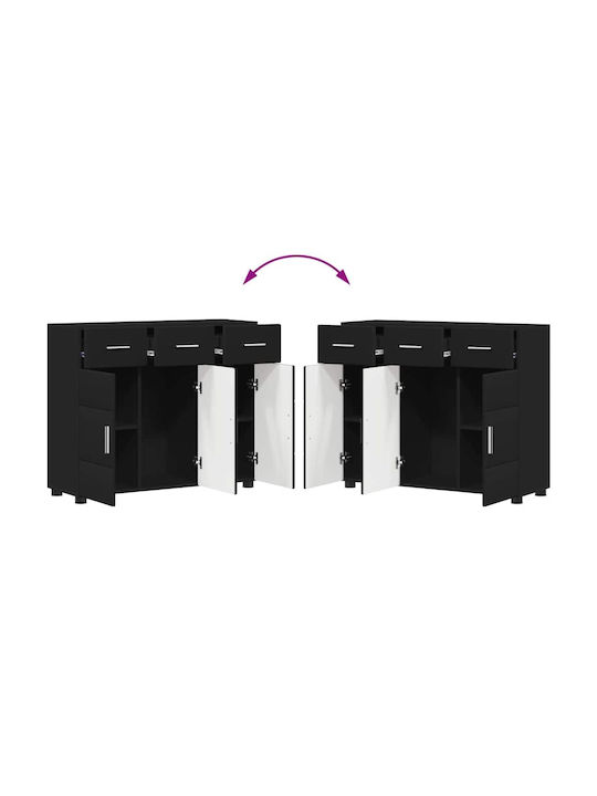 Bufet Negru 88.5x30.5x73cm