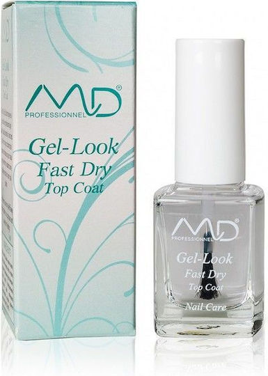 MD Professionnel Gel Look Deckschicht für normale Nagellacke Schnelltrocknend 12ml