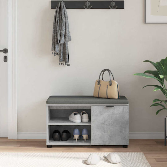 Entry Furniture with Bench Gray 80x38x46cm