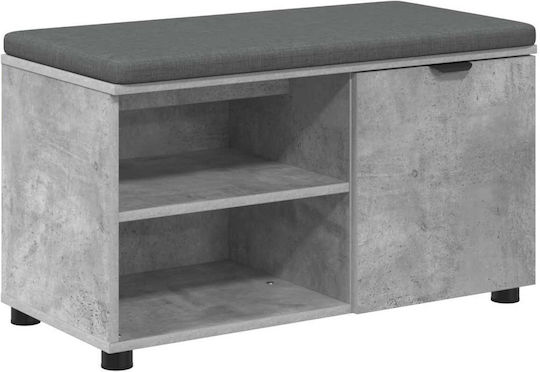 Entry Furniture with Bench Gray 80x38x46cm