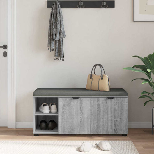 Eingangsmöbel mit Bank Gray Sonoma 100x38x46cm