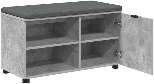 Entry Furniture with Bench Gray 80x38x46cm