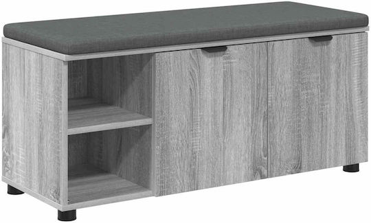Eingangsmöbel mit Bank Gray Sonoma 100x38x46cm