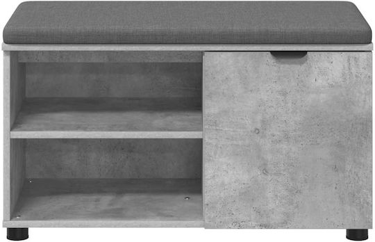 Entry Furniture with Bench Gray 80x38x46cm