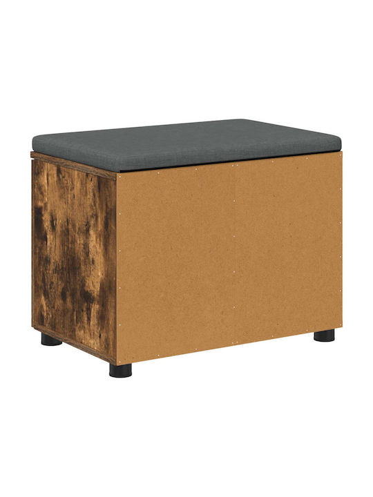 Έπιπλο Εισόδου με Παγκάκι Καπνιστό Δρύς 60x38x46εκ.