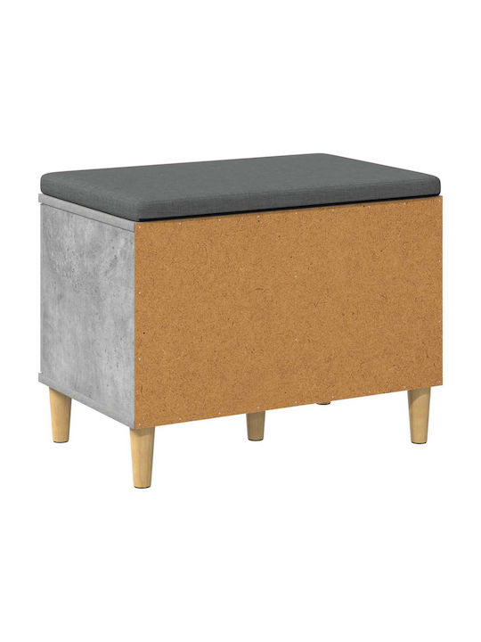 Mobilier de Intrare cu Bancă Gri 60x38x46cm