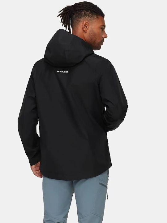 Winter Jacke Hardshell Wasserdicht und Winddicht Black