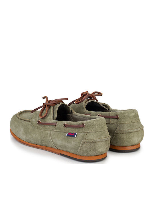 Women's Boat Shoes in Khaki Color