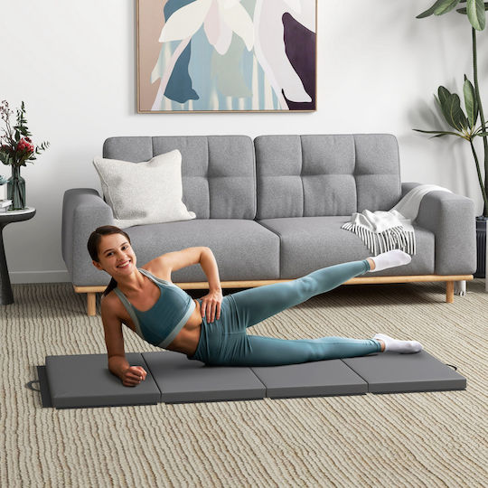 HomCom Exercise Mat Gray (180x80x5cm)