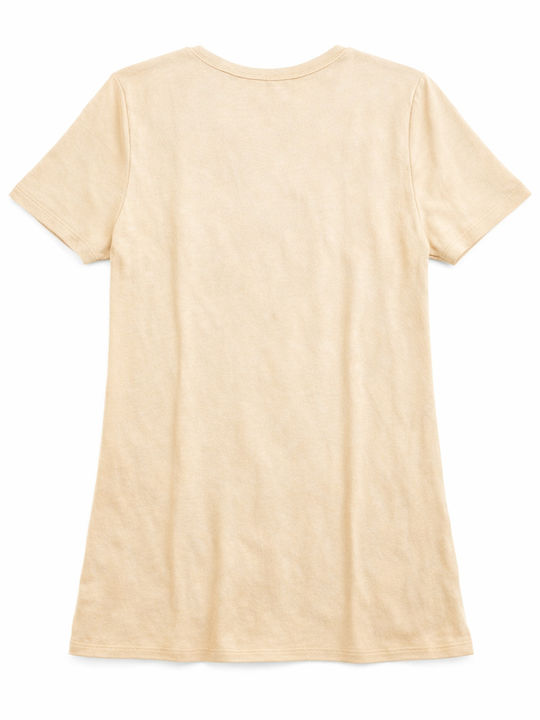 Women's Short Sleeve T-Shirt Beige