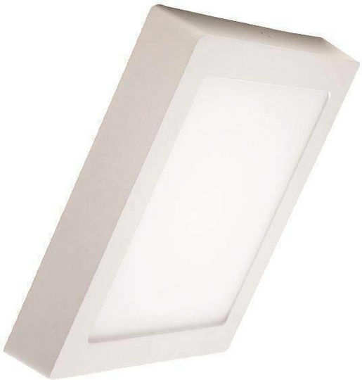 Eurolamp Квадрат На открито LED Панел 20W с Студено бяло Светлина 6500К 22.5x22.5см.