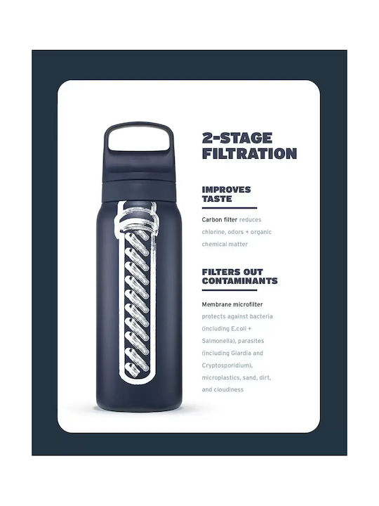 Lifestraw Παγούρι Ανοξείδωτο με Φίλτρο 700ml Μωβ
