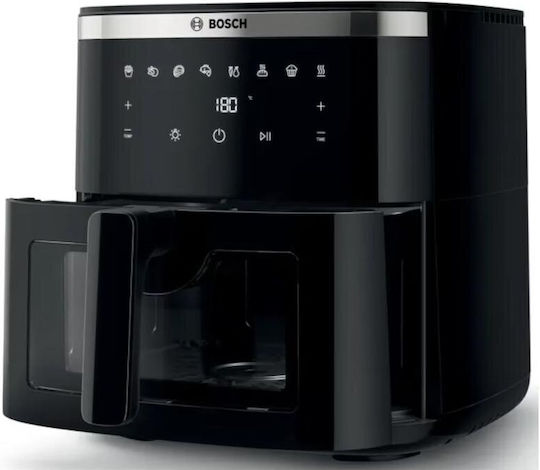 Bosch Series 6 Heißluftfritteuse mit Doppel-Abnehmbarer Korb 7.2Es Schwarz