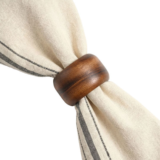 Estia Allure Serviettenring Hölzernes Beige 4pcs