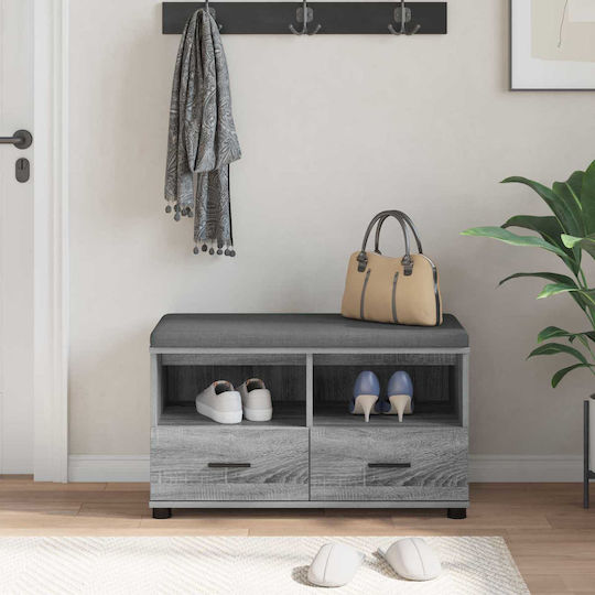 Eingangsmöbel mit Bank Gray Sonoma 80x38x46cm