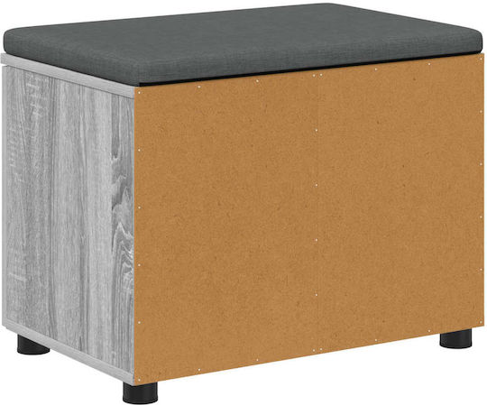 Έπιπλο Εισόδου με Παγκάκι Γκρίζο Σονομα 60x38x46εκ.