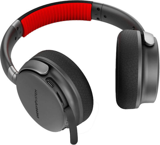 Energy Sistem Space Power Wireless / Wired On Ear Headphones with Radio with 45 hours of Operation Red